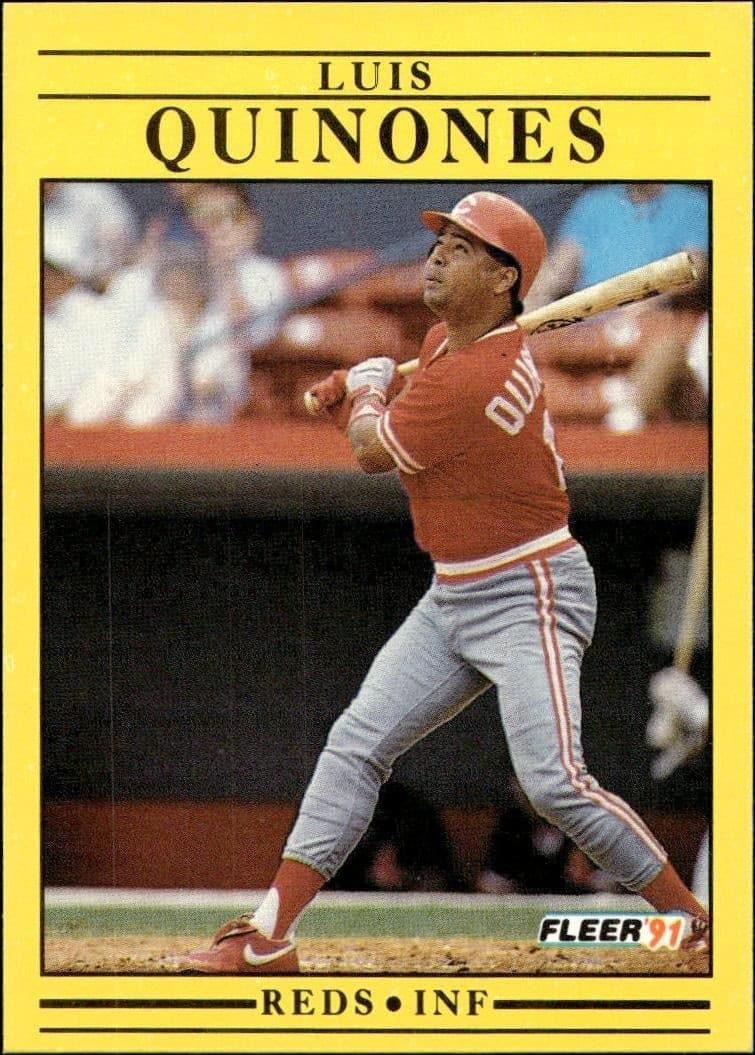 1991 Fleer Luis Quinones #77 trading card