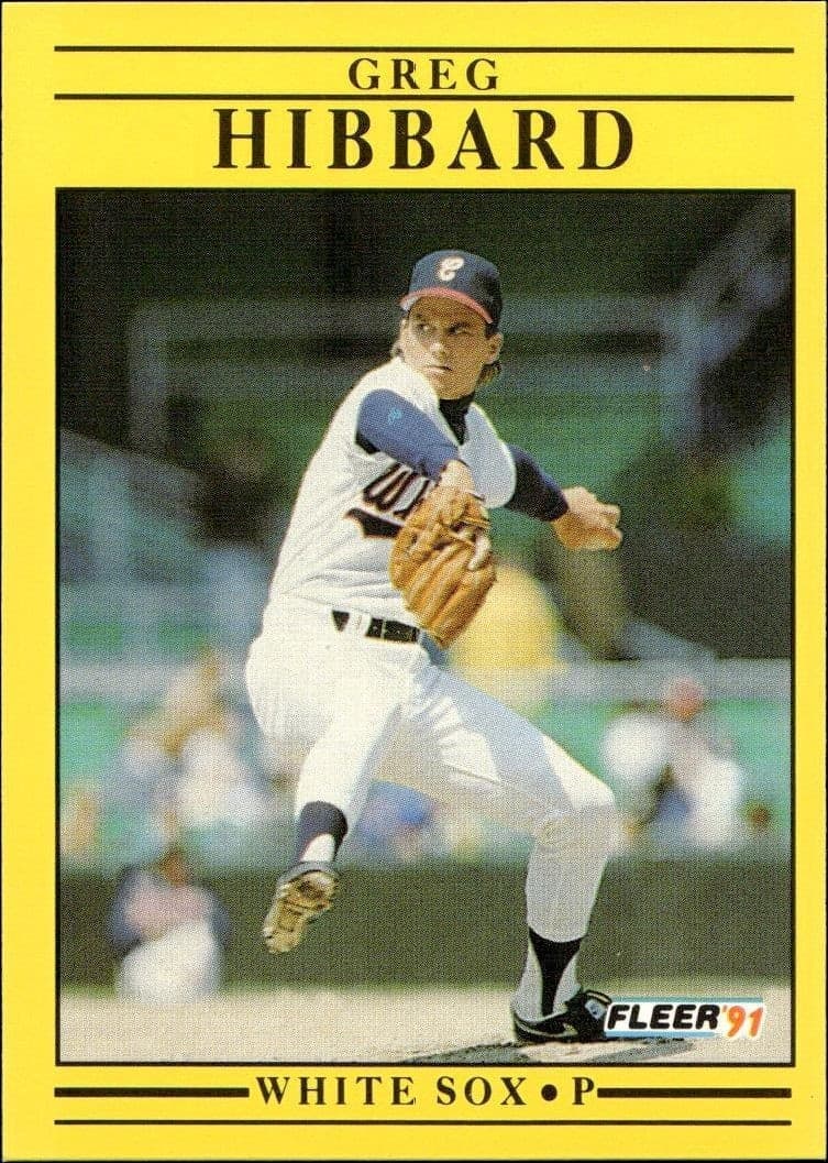 1991 Fleer Greg Hibbard #122 trading card