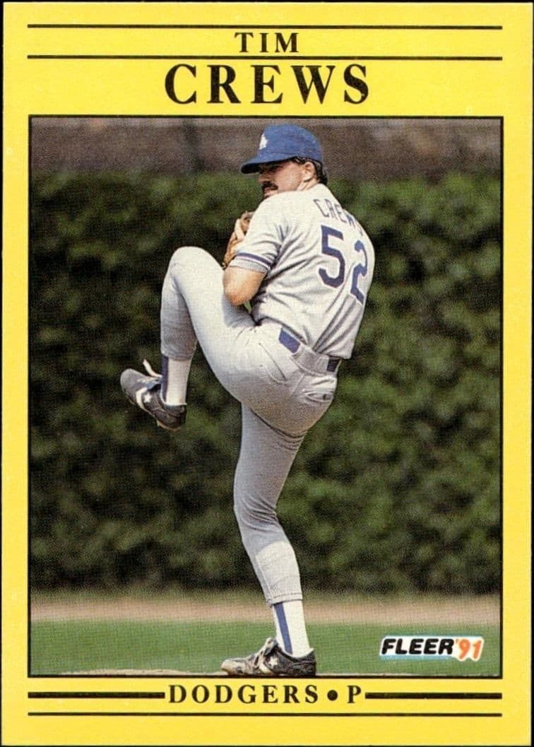 1991 Fleer Tim Crews #197 trading card