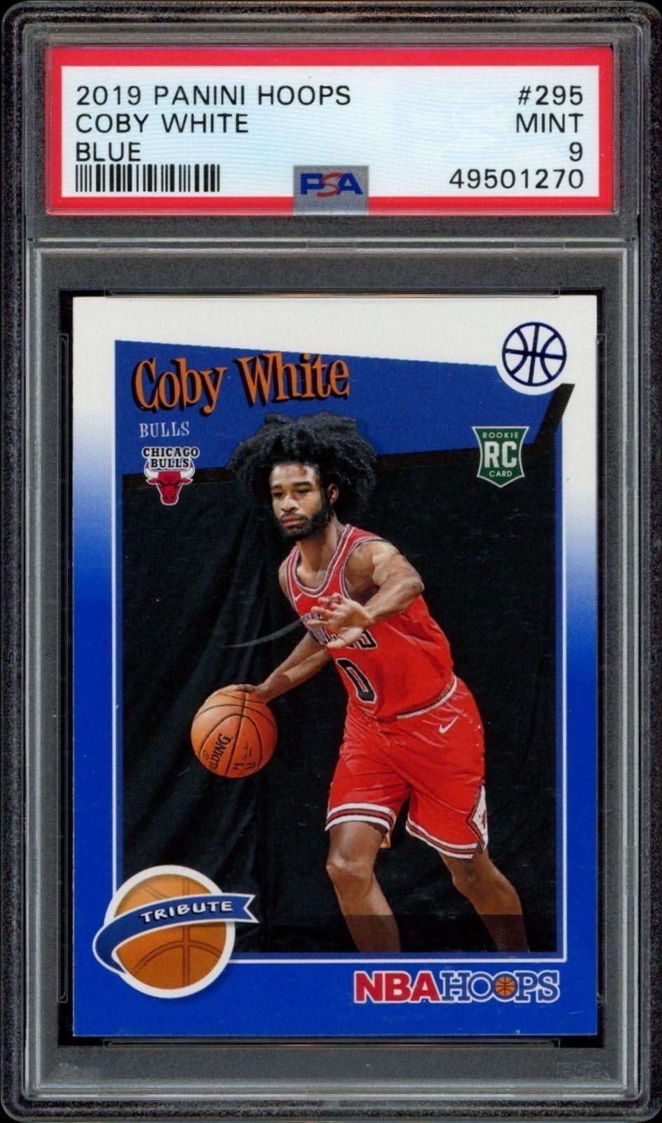 2019-20 Panini NBA Hoops Coby White #295 trading card