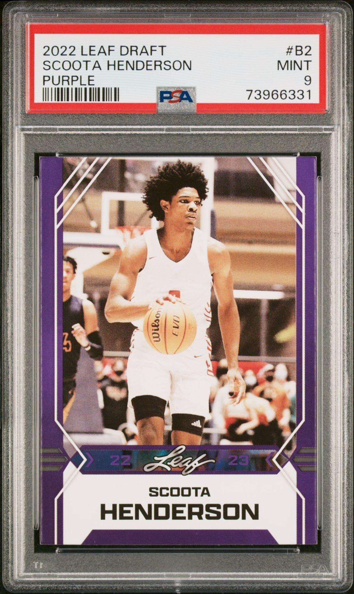 2022-23 Leaf Draft Scoot Henderson #B-2 trading card