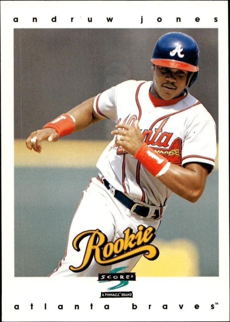 1997 Pinnacle Score Andruw Jones #310 baseball trading card front