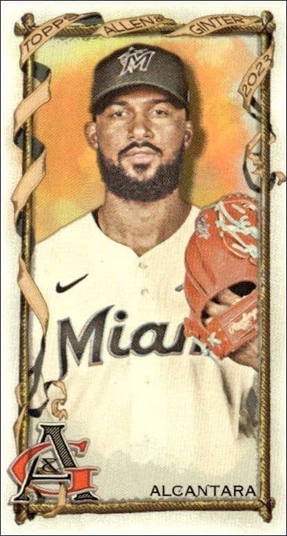 2023 Topps Allen & Ginter Sandy Alcantara #214 trading card