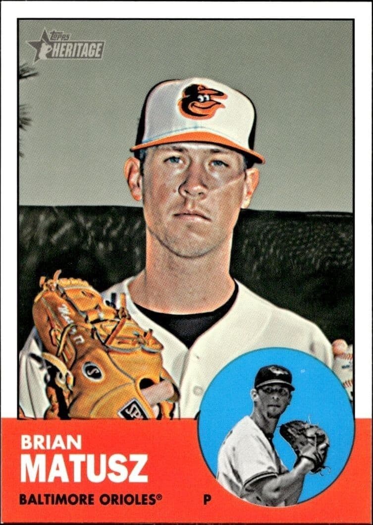 2012 Topps Heritage High Number Brian Matusz #H579 trading card