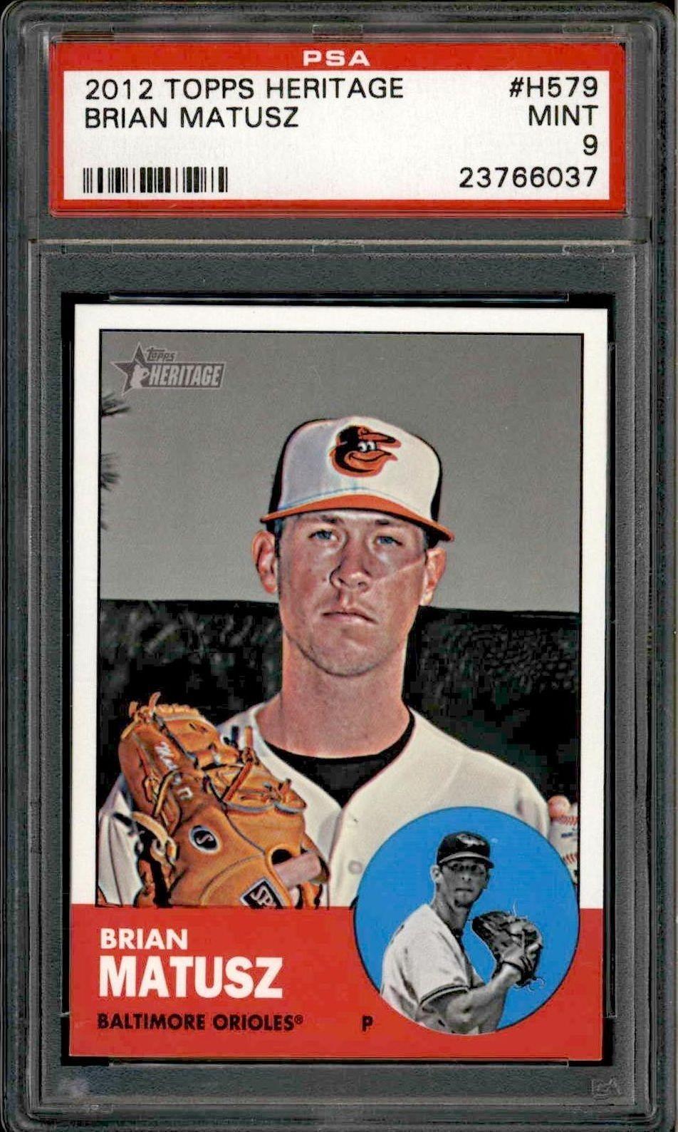 2012 Topps Heritage High Number Brian Matusz #H579 trading card