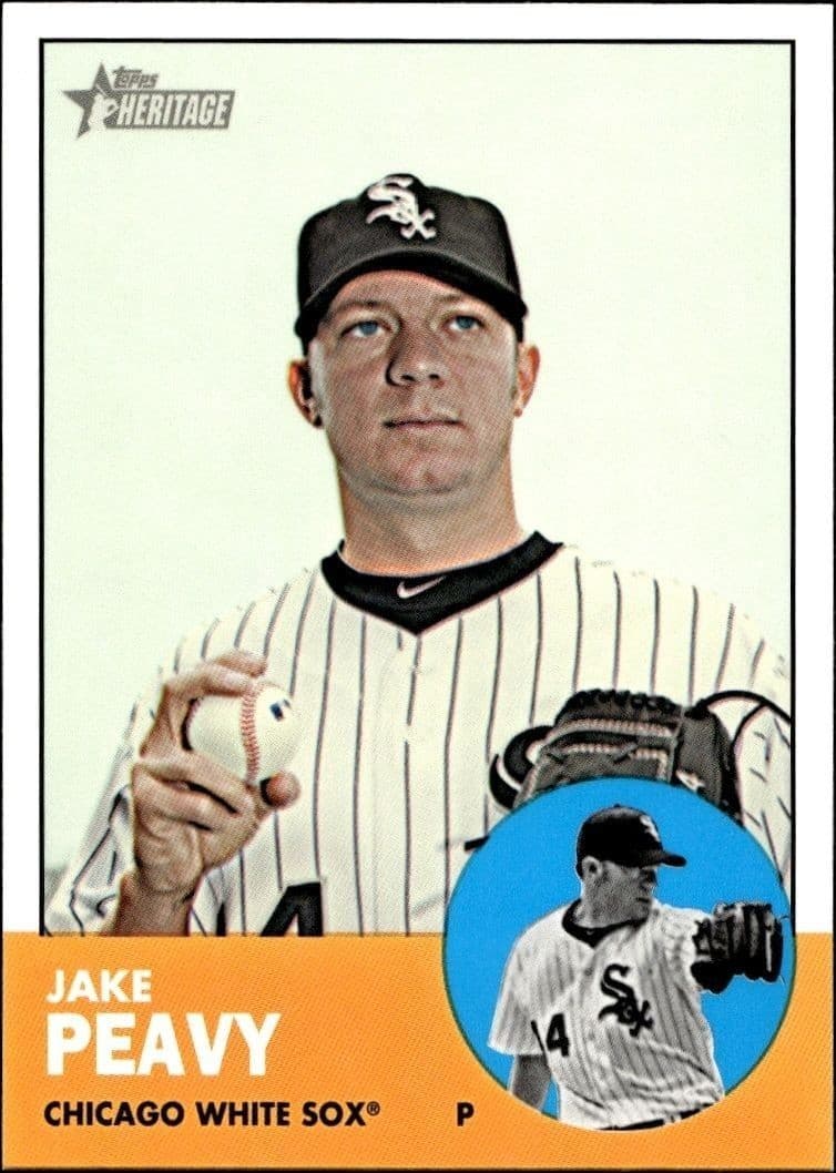 2012 Topps Heritage High Number Jake Peavy #H597 trading card