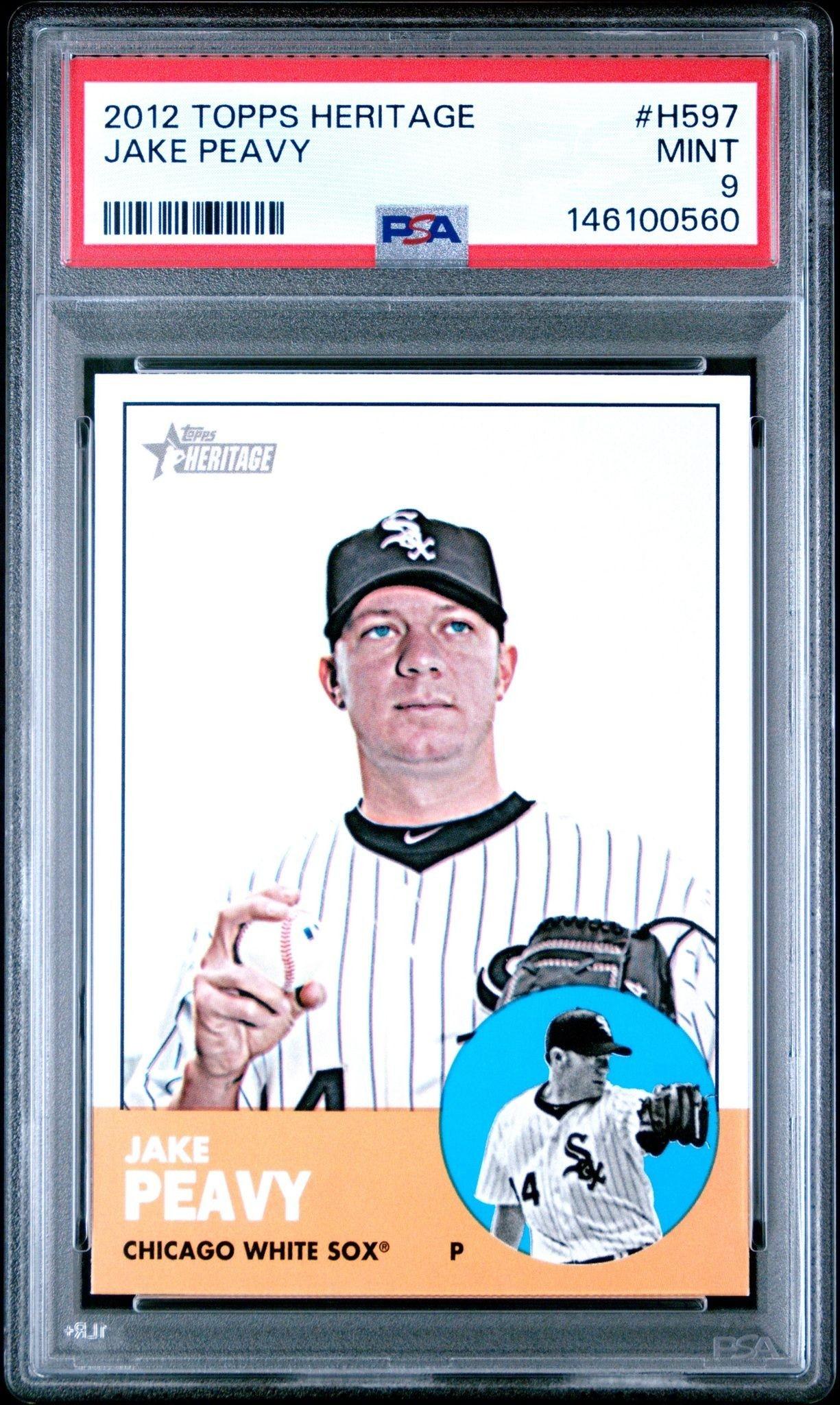 2012 Topps Heritage High Number Jake Peavy #H597 trading card