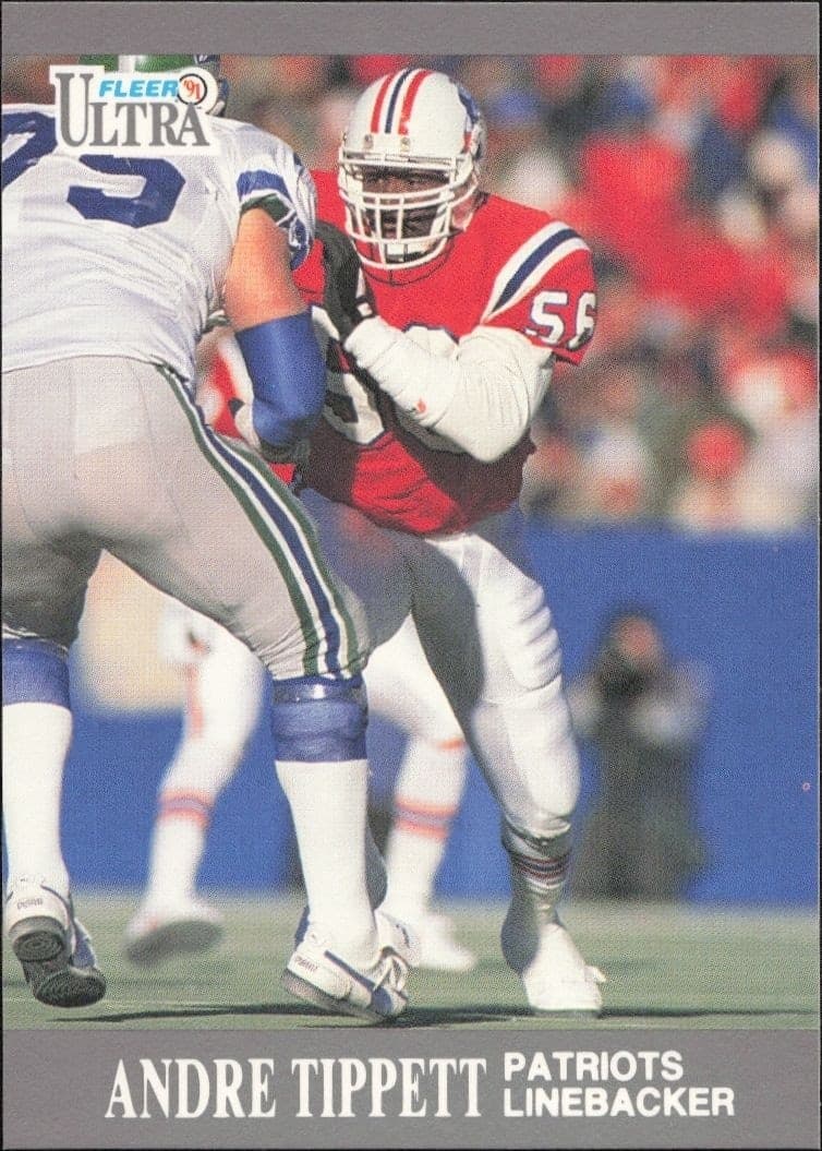 1991 Fleer Ultra Andre Tippett #99 football trading card front