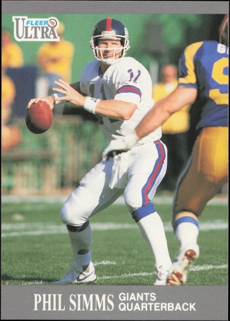 1991 Fleer Ultra Phil Simms #223 trading card