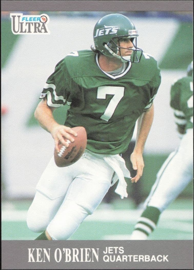 1991 Fleer Ultra Ken O'Brien #106 football trading card front