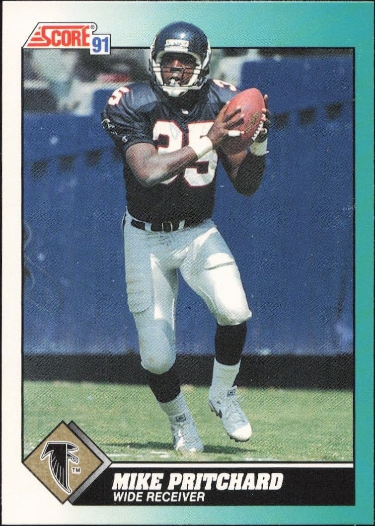 1991 Score Supplemental Mike Pritchard #82T trading card