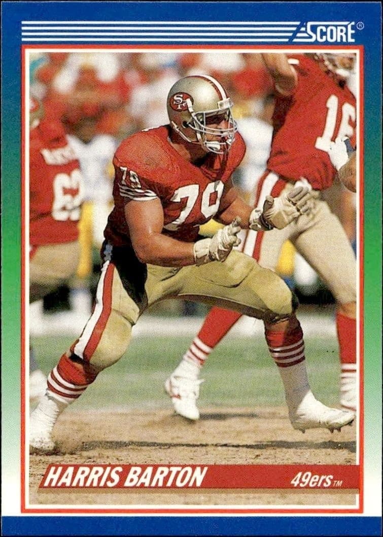 1990 Score Harris Barton #395 trading card