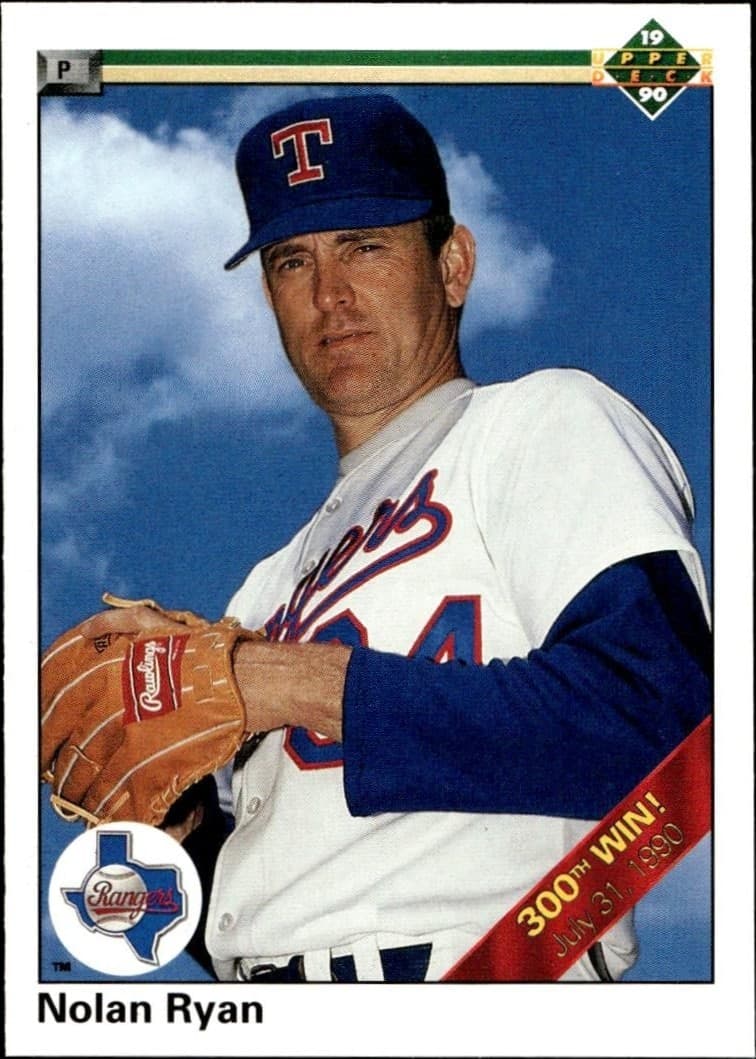 1990 Upper-Deck High Number Nolan Ryan #734 trading card