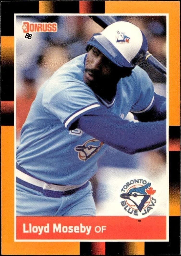 1988 Donruss Baseball's Best Lloyd Moseby #199 trading card