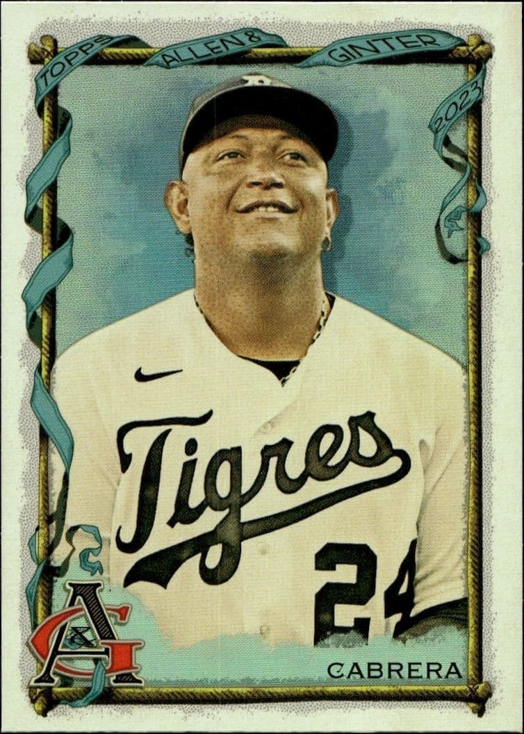 2023 Topps Allen & Ginter Miguel Cabrera #139 baseball trading card front