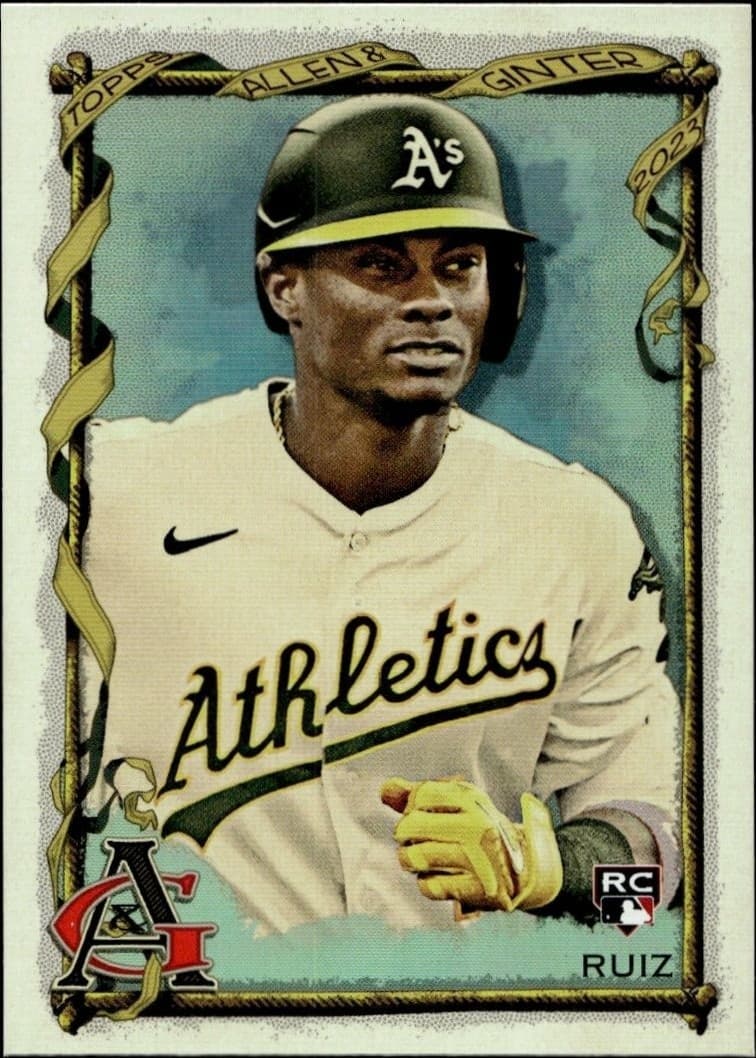 2023 Topps Allen & Ginter Esteury Ruiz #112 baseball trading card front