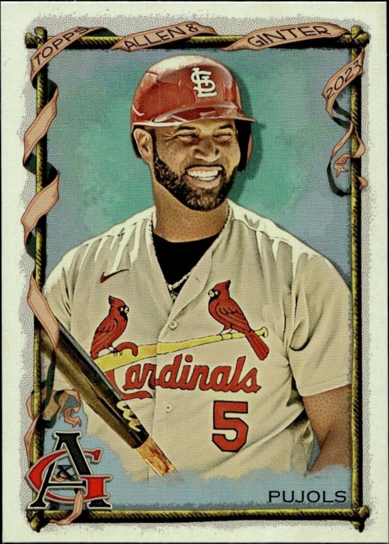 2023 Topps Allen & Ginter Albert Pujols #128 baseball trading card front