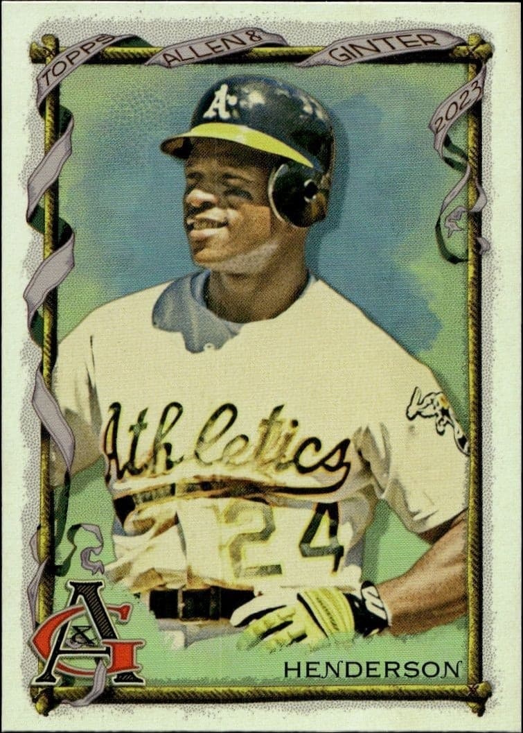 2023 Topps Allen & Ginter Rickey Henderson #138 baseball trading card front