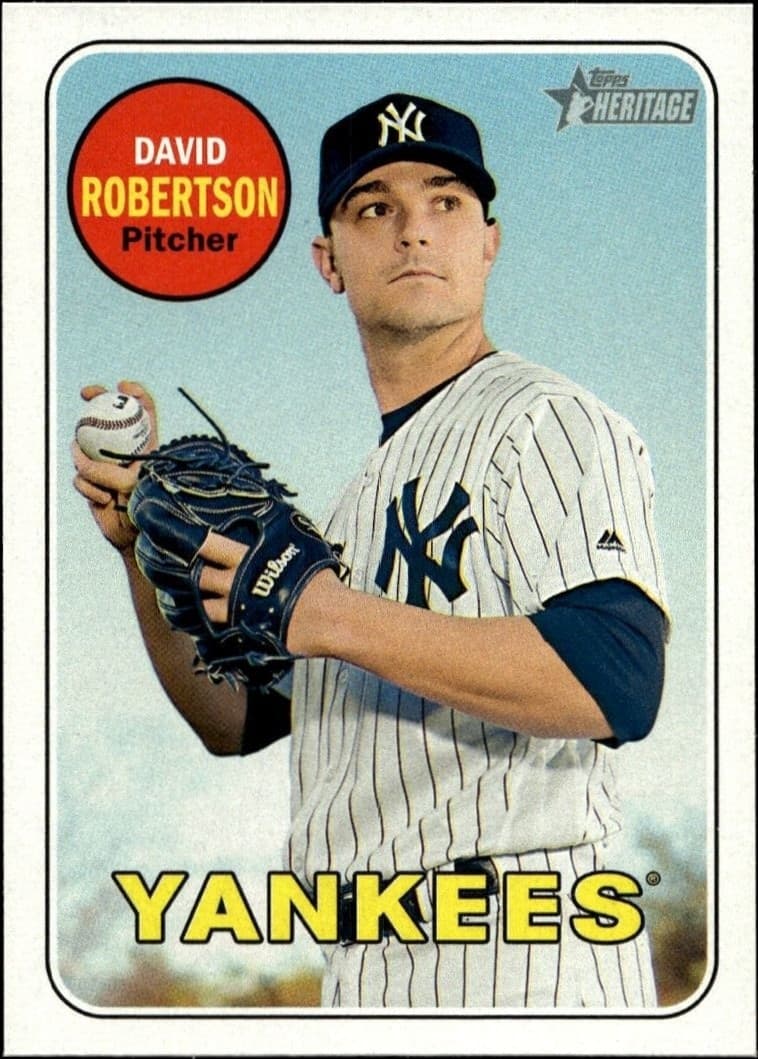 2018 Topps Heritage David Robertson #307 trading card