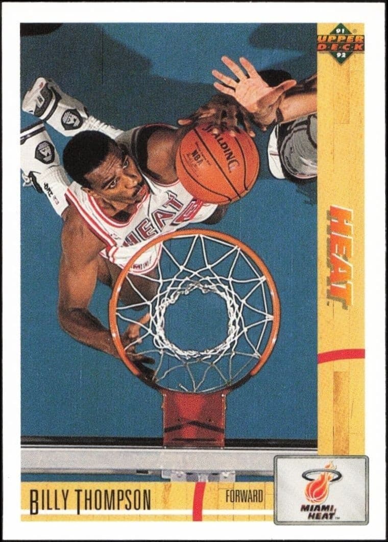 1991-92 Upper-Deck Billy Thompson #196 trading card