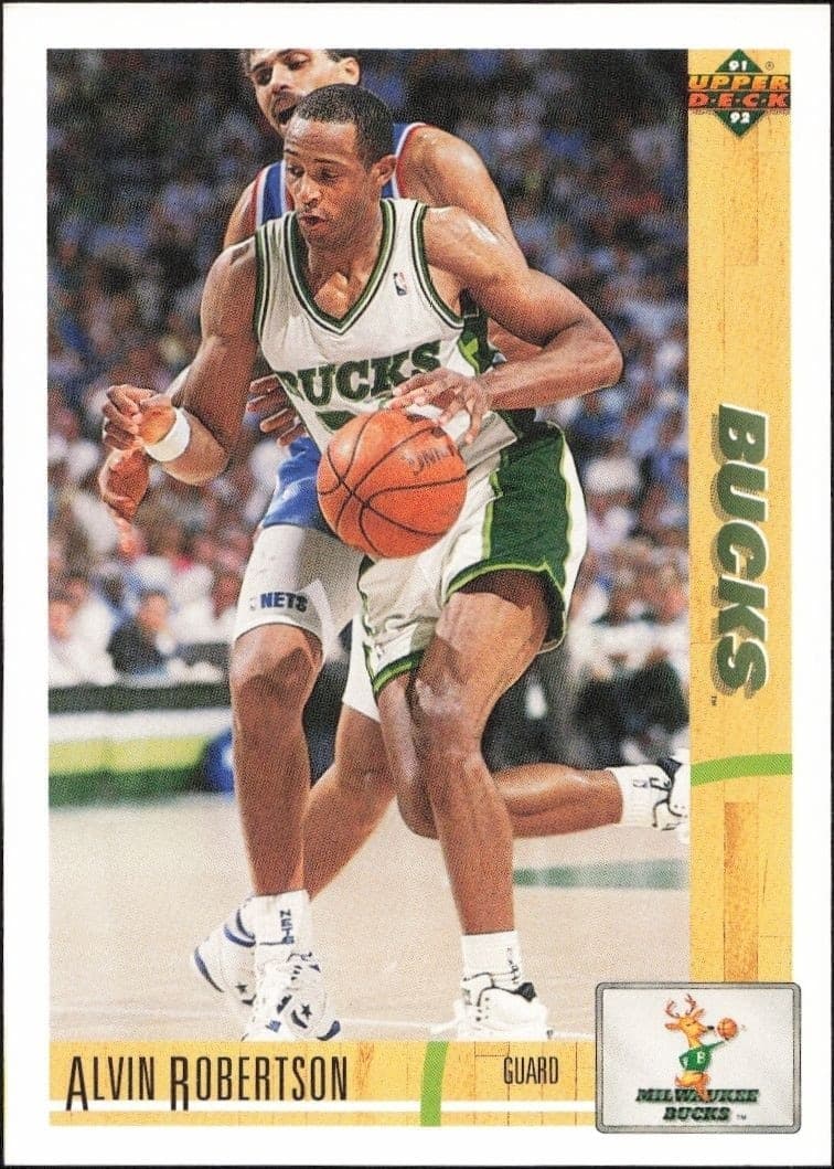 1991-92 Upper-Deck Alvin Robertson #244 trading card