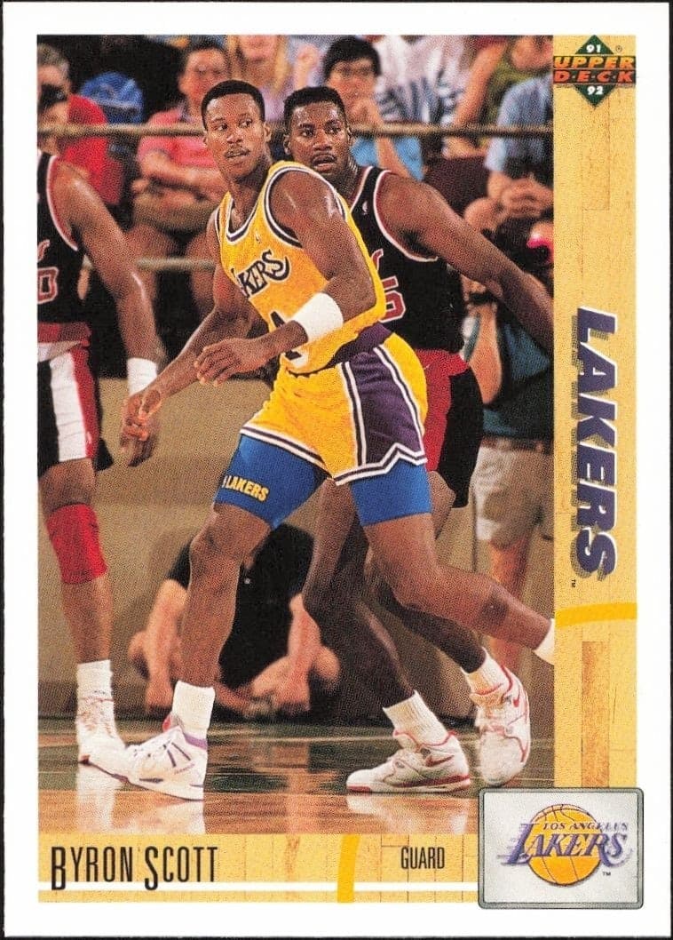 1991-92 Upper-Deck Byron Scott #142 trading card