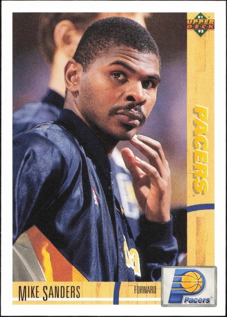 1991-92 Upper-Deck Mike Sanders #337 trading card