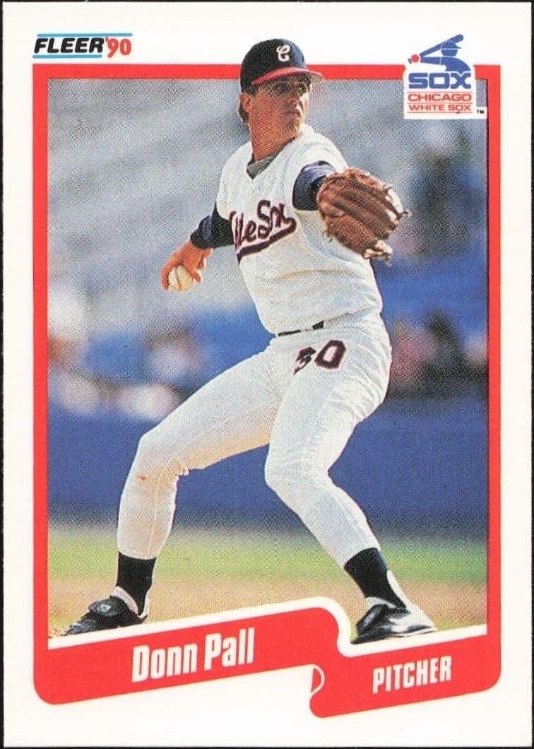 1990 Fleer Donn Pall #543 baseball trading card front