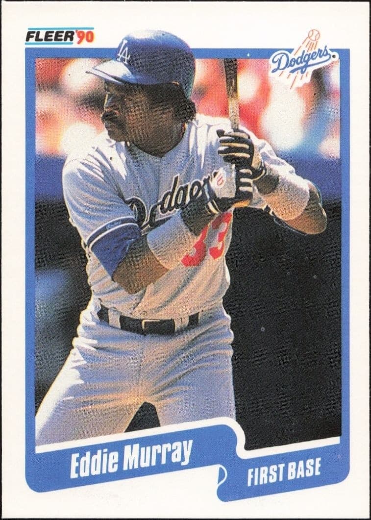 1990 Fleer Eddie Murray #404 baseball trading card front
