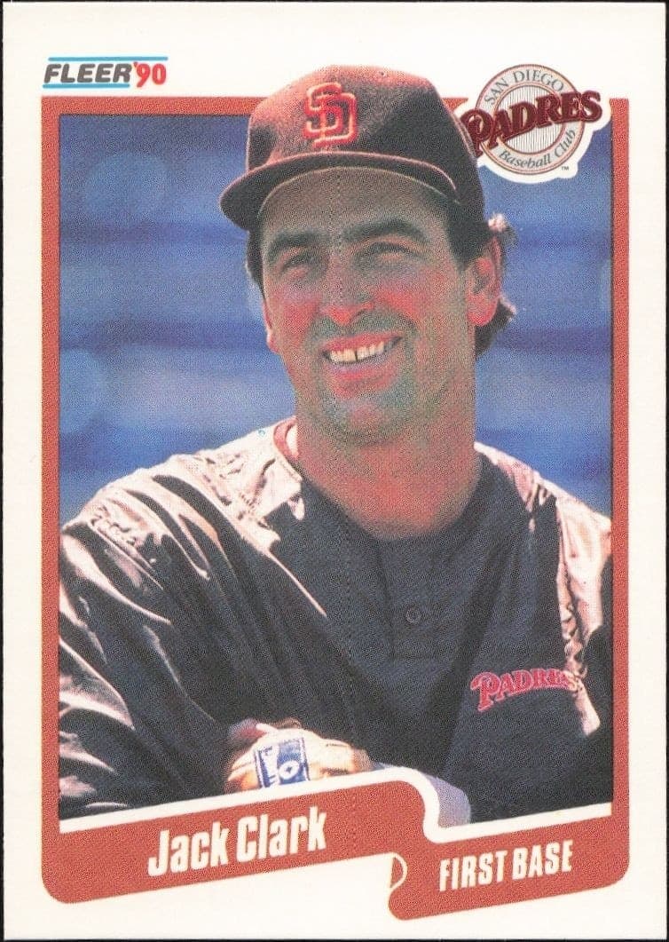 1990 Fleer Jack Clark #152 trading card