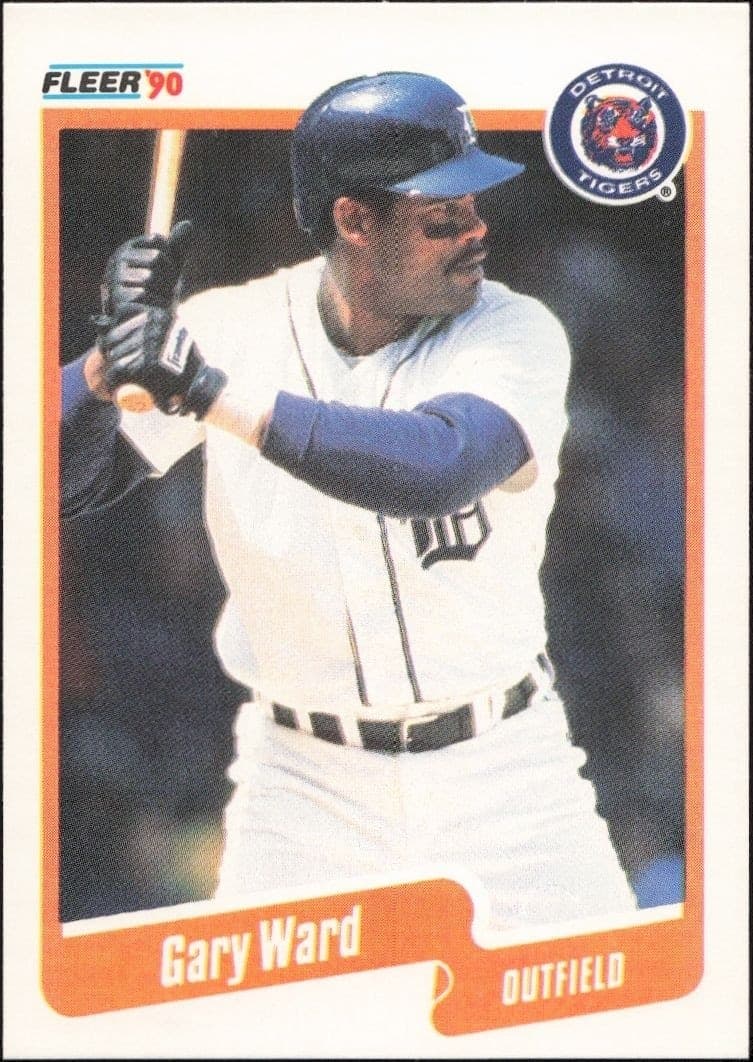 1990 Fleer Gary Ward #618 trading card