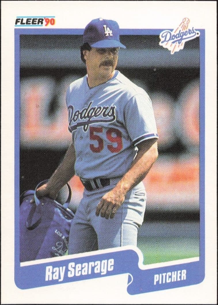 1990 Fleer Ray Searage #408 baseball trading card front