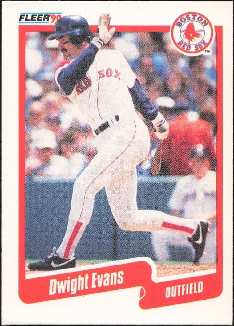 1990 Fleer Dwight Evans #274 baseball trading card front