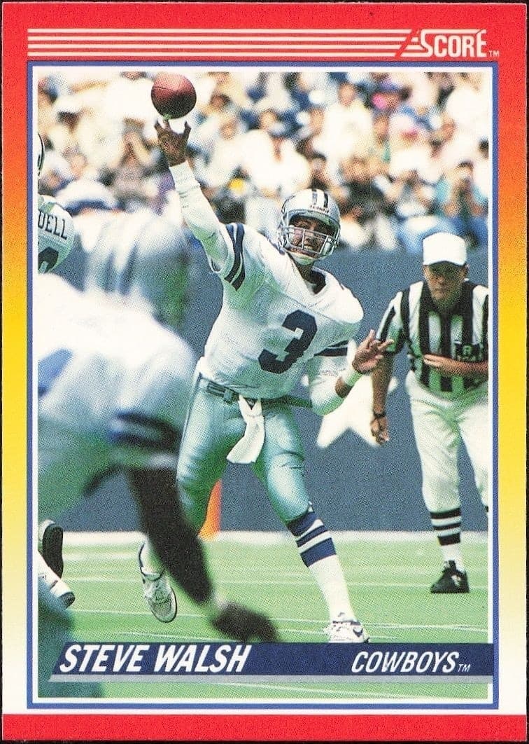 1990 Score Steve Walsh #231 football trading card front