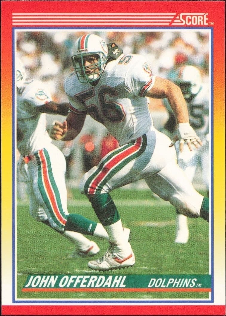 1990 Score John Offerdahl #235 trading card