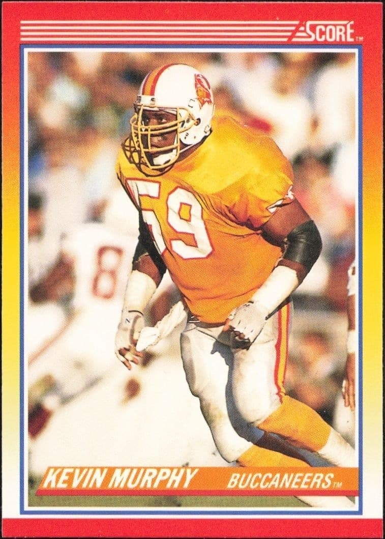 1990 Score Kevin Murphy #224 football trading card front