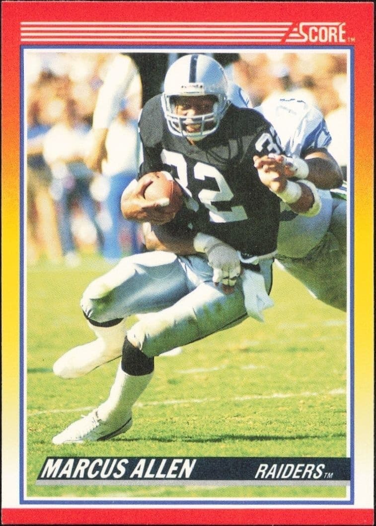 1990 Score Marcus Allen #230 trading card