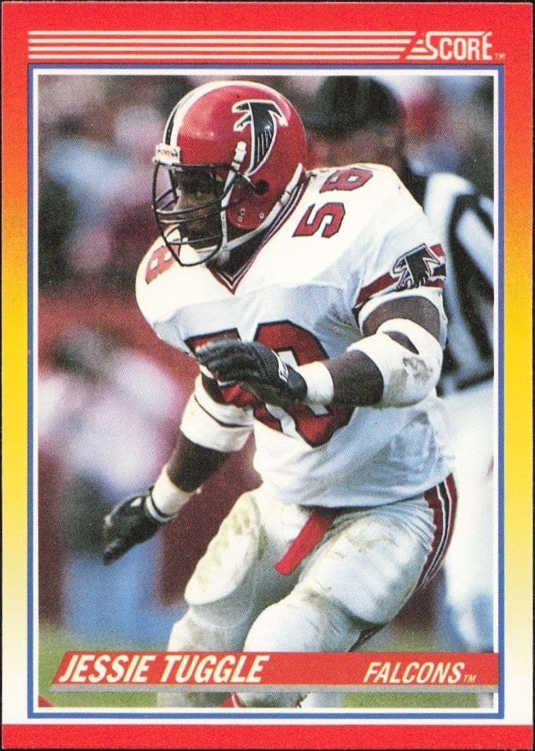 1990 Score Jessie Tuggle #269 football trading card front