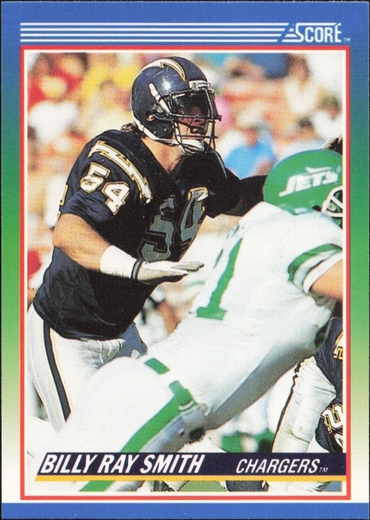 1990 Score Billy Ray Smith #51 football trading card front