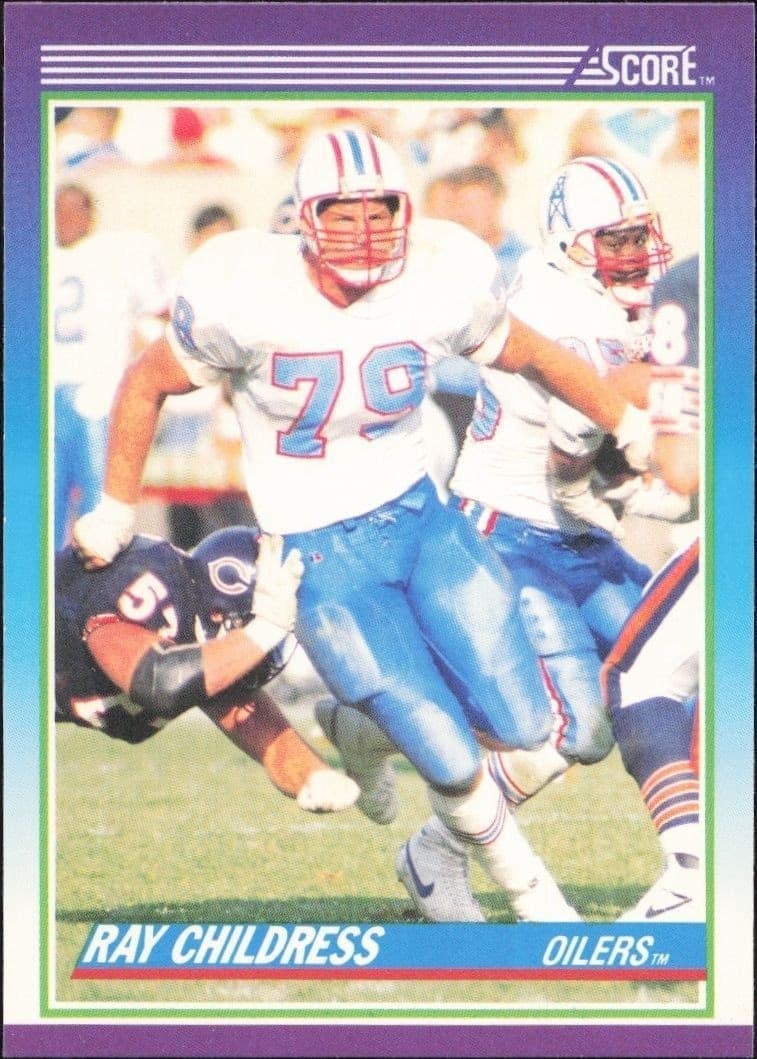 1990 Score Ray Childress #116 football trading card front