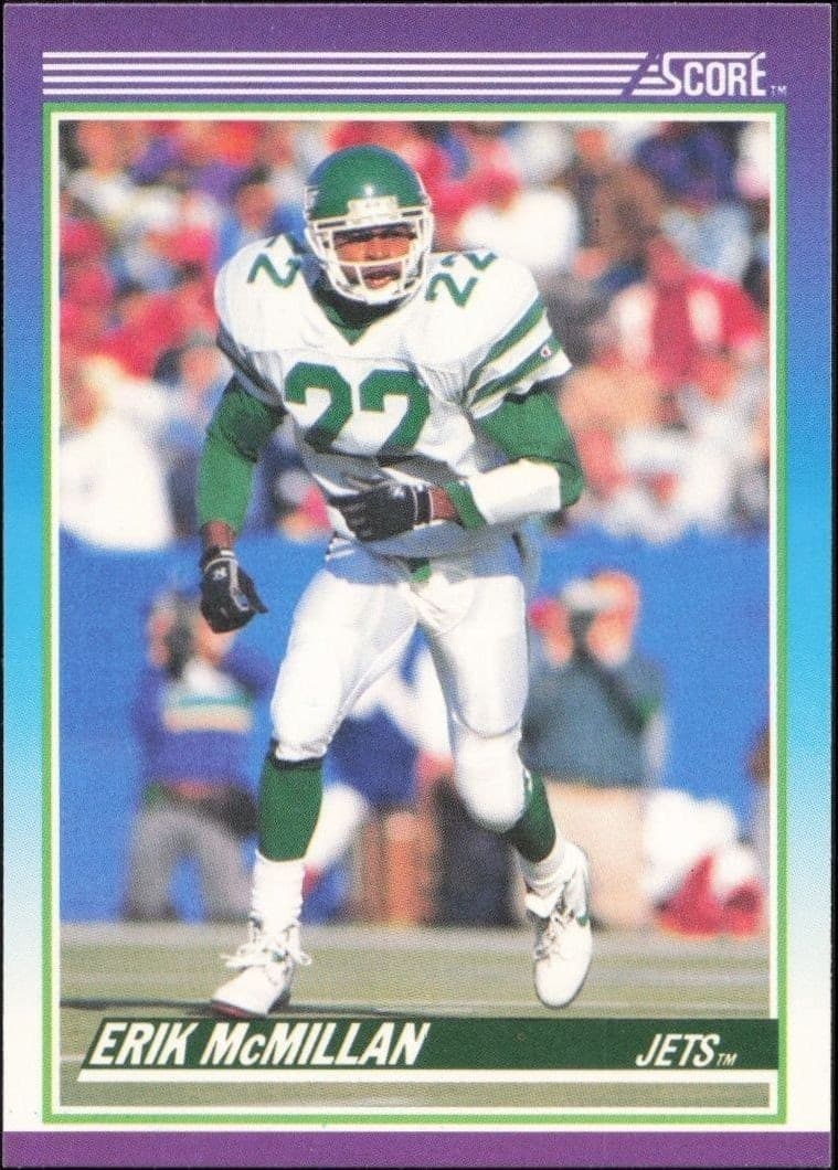 1990 Score Erik McMillan #117 trading card