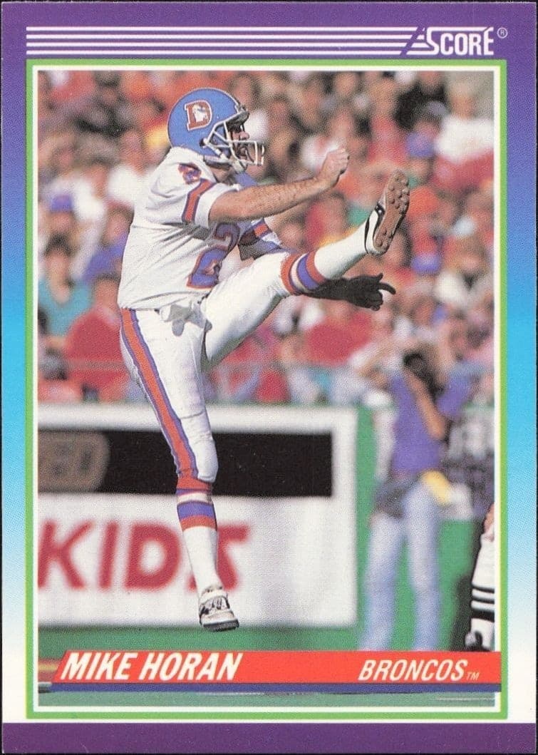 1990 Score Mike Horan #546 football trading card front