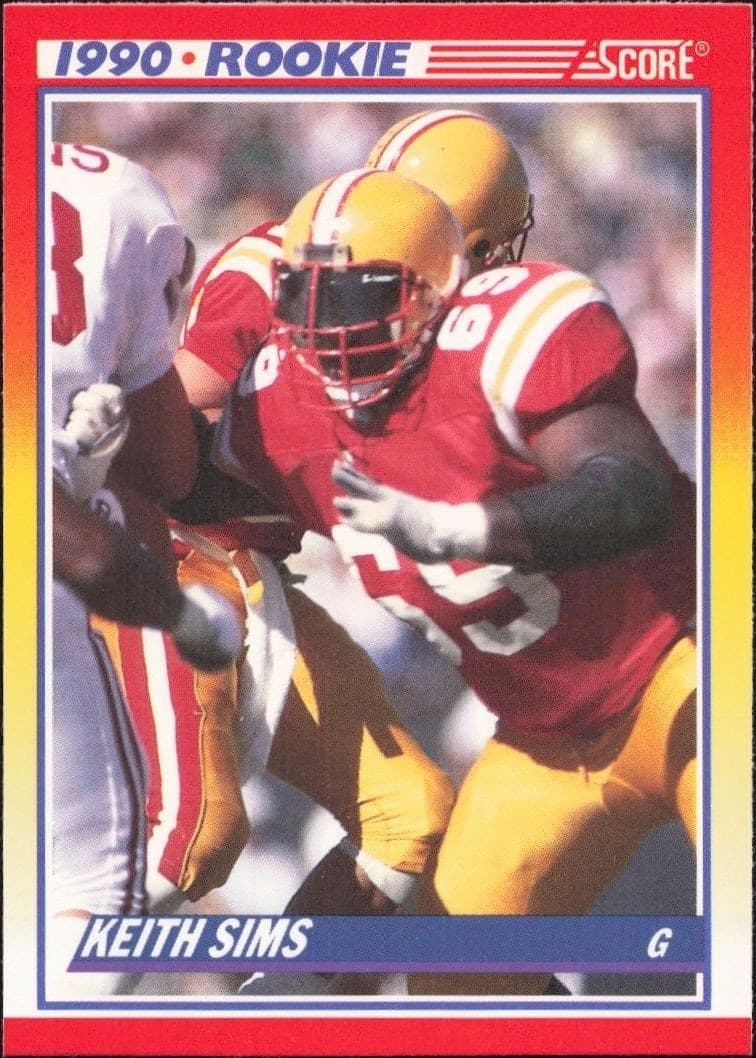 1990 Score Keith Sims #648 trading card
