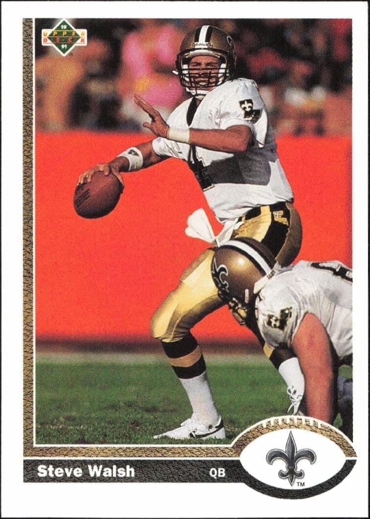 1991 Upper-Deck Steve Walsh #395 trading card