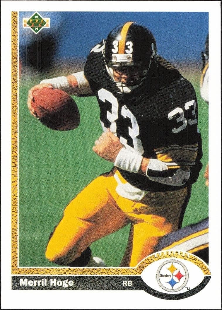 1991 Upper-Deck Merril Hoge #131 trading card