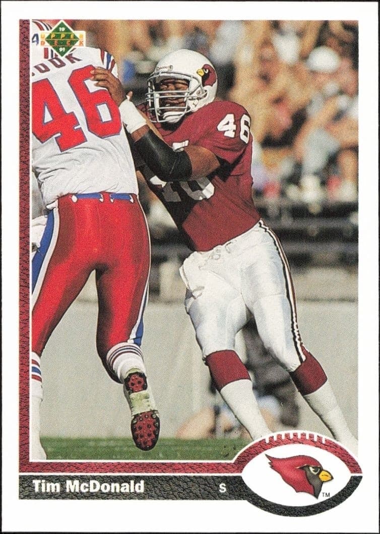 1991 Upper-Deck Tim McDonald #133 trading card