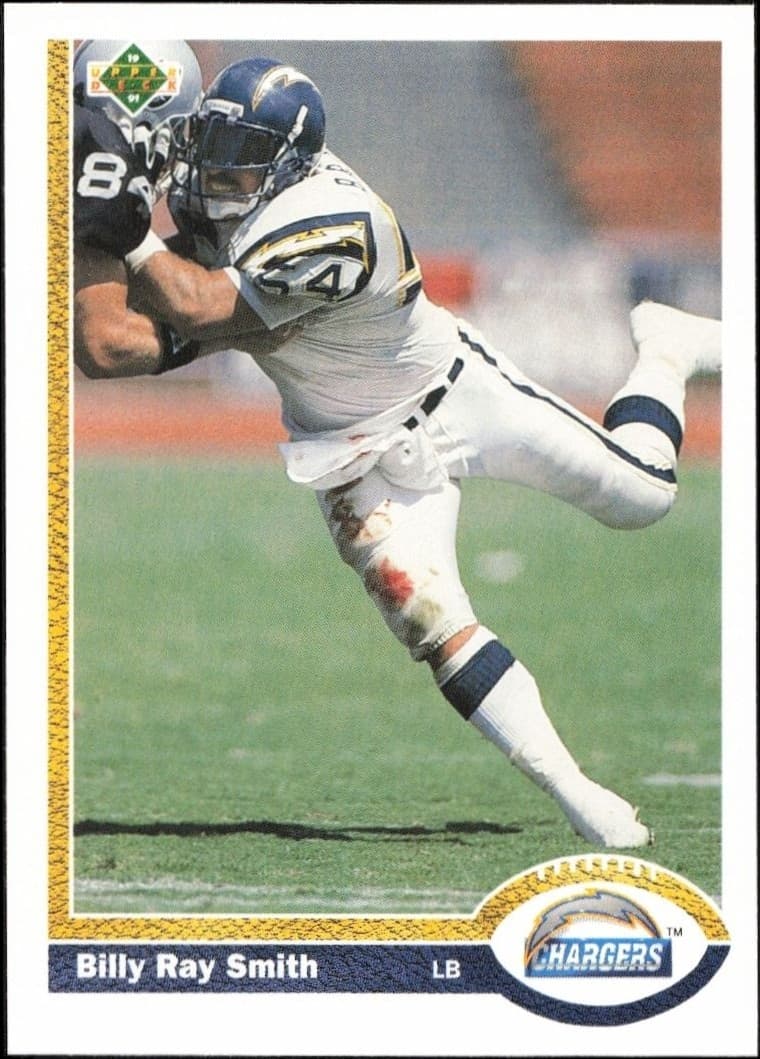 1991 Upper-Deck Billy Ray Smith #129 trading card