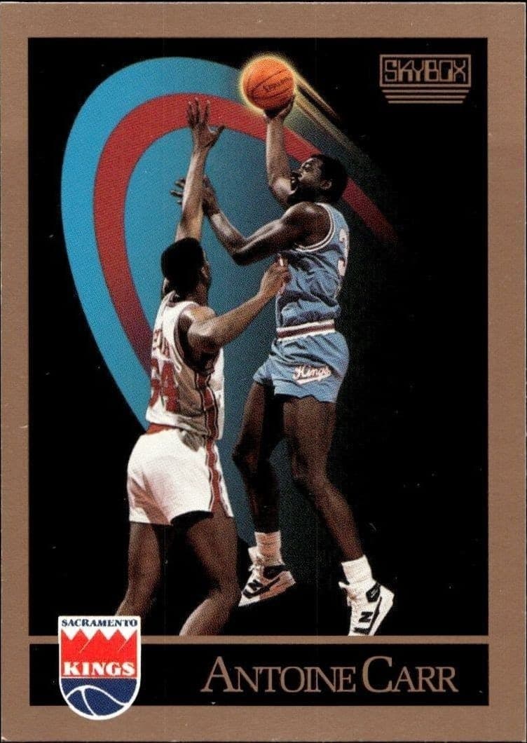 1990-91 Skybox Antoine Carr #244 trading card