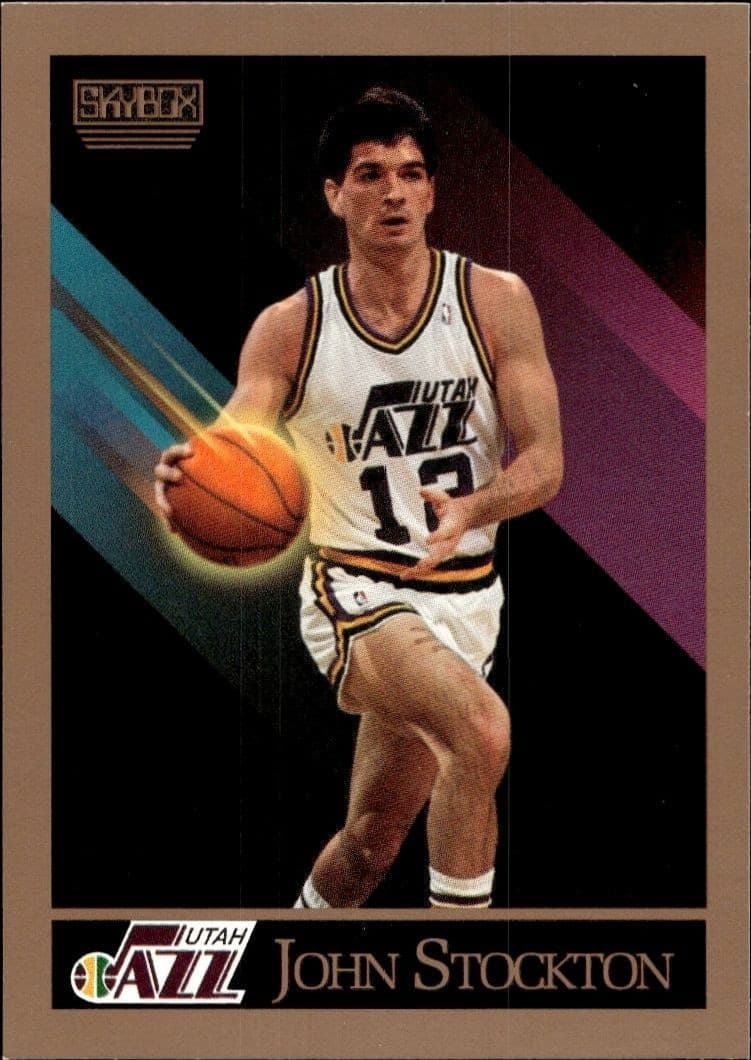 1990-91 Skybox John Stockton #284 trading card
