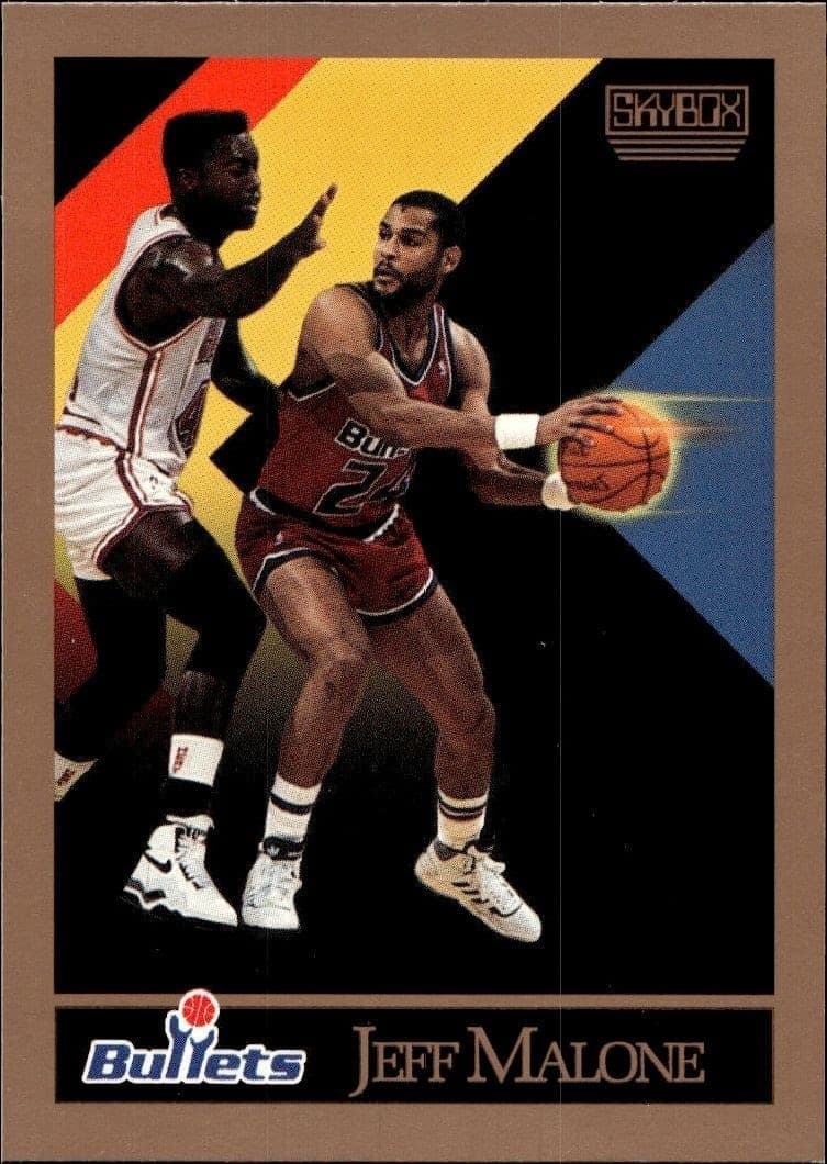 1990-91 Skybox Jeff Malone #292 basketball trading card front